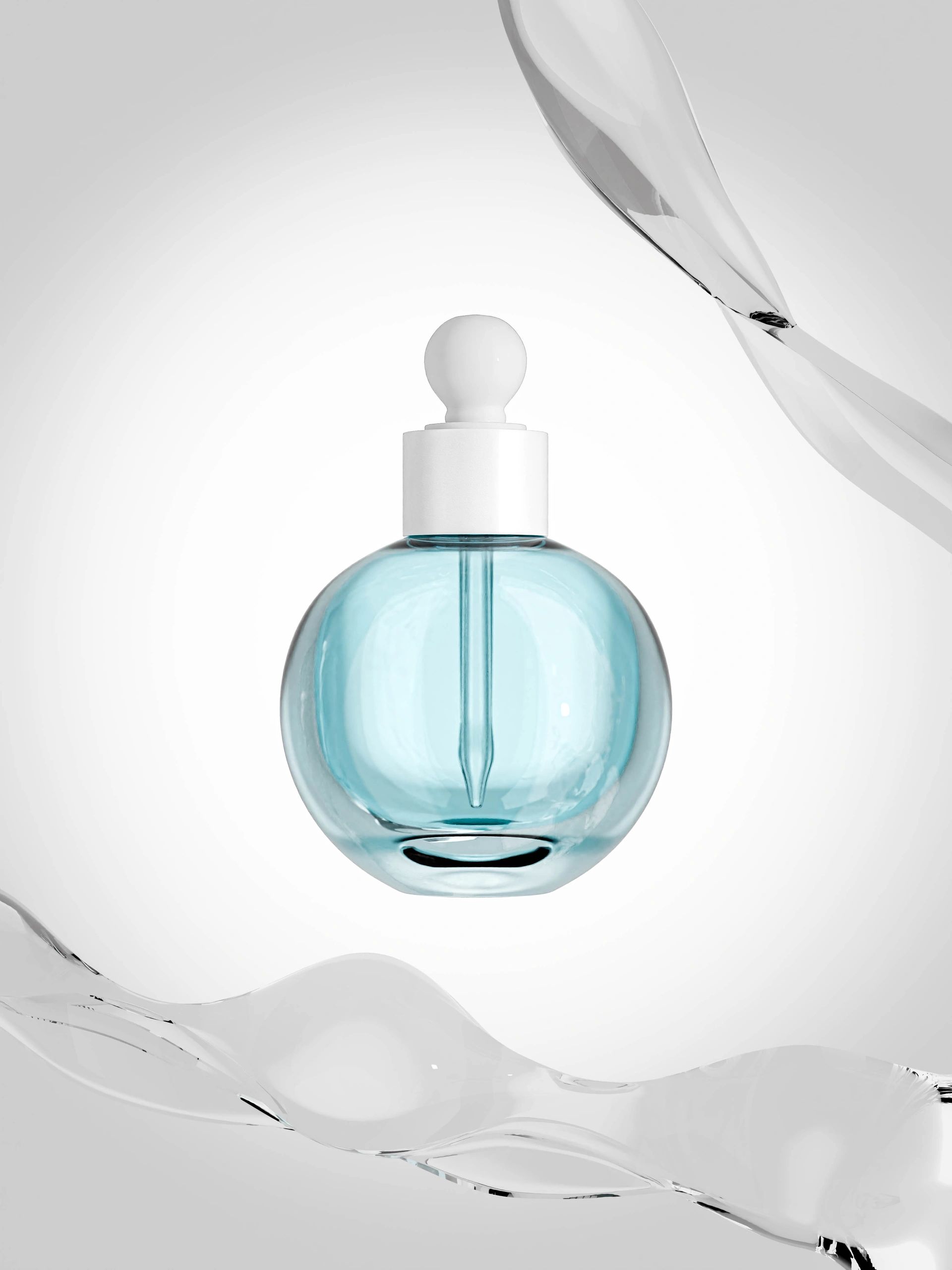 Premium dropper serum bottle with a refined neutral backdrop